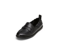 Loafer MARC O'POLO "mit elastischer Fersenkante", Damen, Gr. 38, schwarz, Obermaterial: 100% Leder (Schaf), unifarben, Schuhe Loafer (83514042-38) schwarz