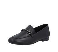Remonte Loafer D0K13-00 Damen Leder schwarz mit kleinen Stretcheinsätzen Größe 39