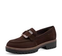 Tamaris Loafer 23520020-38 Damen Gr. 38 mokka Ziegenveloursleder Blockabsatz Touch‑It