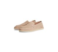 Loafer TOMMY HILFIGER "HILFIGER STITCHDOWN SUEDE LOAFER", Herren, Gr. 43, beige, Veloursleder, unifarben, Schuhe Loafer, Schlupfschuh, Slipper mit dezenter Rahmennaht (42452443-43) beige