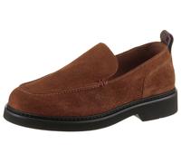 Loafer TOMMY HILFIGER "HILFIGER ULTRA LIGHT SDE LOAFER", Damen, Gr. 42, braun, Veloursleder, Schuhe Loafer (61644216-42) braun