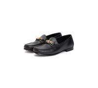 Loafer TOMMY HILFIGER "TH CHAIN LEATHER LOAFER", Damen, Gr. 40, schwarz, Leder, unifarben, Schuhe Loafer, Businesschuh, Slipper, Schlupfschuh mit goldfarbener Zierkette (62930919-40) schwarz