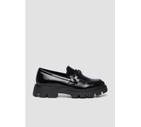 Loafers in Lackleder-Optik mit Schmuck-Detail 38 schwarz 6010255.018.38