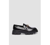 Loafers in Lackleder-Optik mit Schmuck-Detail 41 schwarz 6010255.001.41