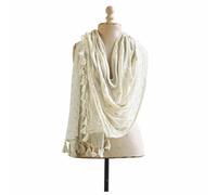 LOBERON Schal Anneli, grau/creme (65 x 200cm)