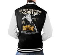 LOBO NEGRO Coole College American Football Baseball Jacke - An jedem verdammten Sonntag 3XL