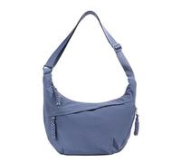 LOCCY Halbmond Umhängetasche Damen, Nylon Crossbody Bag Half Moon Bag Crossbody Schultertasche Hobo Tasche mit verstellbarer Schultergurt für Uni Arbeit Reisen Alltag (Blau)