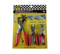 Lochzange Druckknopfzange Ösenzange 3 tlg. Loch und Nieten Zangen Set