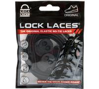 Lock Laces No Tie Shoelaces Solid Black 120cm