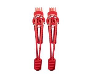 LOCK LACES Schnürsenkel unisex rot