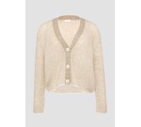 Lockere Strickjacke aus Alpakamix mit Rippstruktur 32 braun 2157237.84X2.32