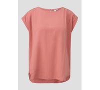 Lockere Viskosebluse mit Spitzeneinsatz 36 Rosa 2169381.4438.36