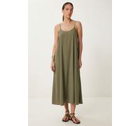 Lockeres Midi-Kleid mit U-Ausschnitt
