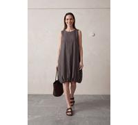 Lockeres Mini-Kleid aus strukturiertem Lyocell
