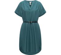 Lockeres Oversize Sommerkleid mit Gürtel "Klarisa" Ocean Green M