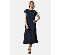 Plisseekleid RAGWEAR "Galit YOUMODO", Damen, Gr. M (38), Normalgrößen, navy, Material: 65% Polyester, 35% Viskose, figurumspielend ca. Mitte Wade, ohne Ausschnitt, Fledermausärmel, Kleider, Lockeres P