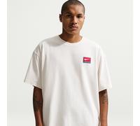 Lockeres Strick-Kurzarmoberteil von Nike Life (Herren) - Grau XS II4379-030