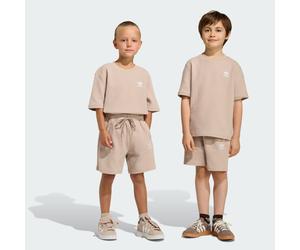 Lockeres Waffle-Set aus Shorts und T-Shirt Stone Khaki 116