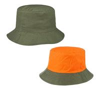 Lodenhut Manufaktur Signal Bucket Wendehut Baumwolle Jagdhut Fischerhut Herren Damen Sommer Winter Oliv XL (60-61 cm)