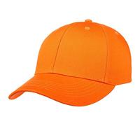Lodenhut Manufaktur Signalcap Baseballcap Baumwolle Klettverschluss Herren Damen Sommer Winter orange One Size