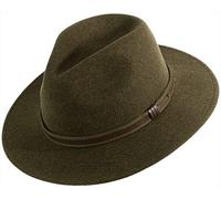 Lodenhut Rollhut aus 100% Wolle Wollhut Faustmann Outdoorhut Oliv/grün super komfortabel & langlebig Herren Faustmann atmungsaktiver Angelhut Jagdhut (Oliv (Grün), 57)