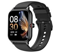 LODIMEKE Smartwatch Herren Damen Telefonfunktion Blutdruck Herzfrequenz Schlaf, 1.96’’ AI Fitnessuhr 100+ Sportmodi, IP67 wasserdichte Schrittzähler Wecker Taschenrechner Visitenkarte iOS Android