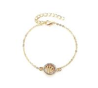 LODMLOER Jungfrau-Zwölf-Sternzeichen-Armband Mit Diamanten - Modisches Armband Mit Rundem Ausschnitt, Widder, Stier, Zwillinge, Krebs, Löwe, Sternzeichen, Schmuck, Studentenpaar, Geschenk, Jungfrau