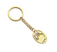 LODMLOER Schlüsselanhänger Mit Jesidischer Karte - Personalisierter Anhänger Mit Geometrischen Formen, Souvenir-Geldbörse, Autoschlüsselhalter, Accessoire, Schmuck, Geschenk Für Freunde Und Fa