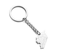 LODMLOER Syrien-Karte-Schlüsselanhänger - Für Frauen Und Männer, Modischer Schlüsselanhänger Mit Geometrischem Umriss, Schlüsselanhänger Im Ethnischen Stil, Schlüsselanhänger, Handtasche,