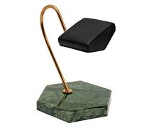 Lodokdre Uhrenständer Grün Marmor Basis Gold Metall Stützstange PU Halterung Uhrenaufbewahrung Display Ständer, grün / schwarz