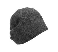 Loevenich Mütze aus reiner Wolle in Strick-Optik Modell 'NOS' in Dunkelgrau, Größe 1