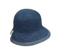 LOEVENICH Damen Glockenhut mit biegsamer Krempe aus Papier in One Size - leicht und atmungsaktiv Ibiza Blue