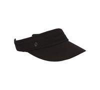 LOEVENICH Damen Visor aus Baumwolle | verstellbar mit Gummiband | leicht für Sommer Strand Sport Black