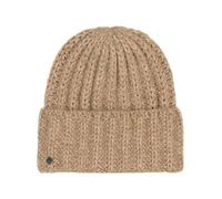 LOEVENICH Gestrickte Beanie | Rippenmuster | OneSize | Warme Wintermütze für Damen Toffee