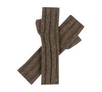 LOEVENICH Gestrickte Handstulpen | OneSize | Warmes, weiches Damen-Accessoires für den Winter Khaki