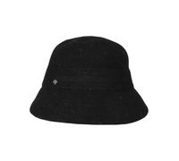 LOEVENICH Glockenhut | Wollmischung | Damen | OneSize | Modisches Accessoire für Herbst & Winter Black