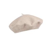 Loevenich Baskenmütze aus Wolle Damen sand, ONE SIZE