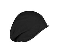 LOEVENICH klassische Damen Beanie aus Baumwolle in One Size - hautfreundlich und mit hochgerolltem Rand