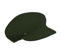LOEVENICH Schirmkappe aus Wolle - Dehnbar, bequem und in One Size für Damen Forrest Green
