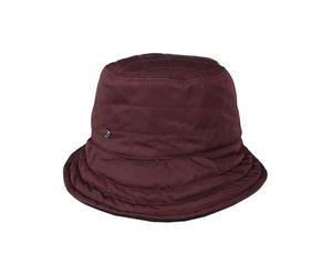 LOEVENICH Wasserabweisender Glockenhut | Mit Zugband | 100% Polyester | OneSize | Damen | Perfekt für Regenwetter Wine