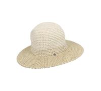 LOEVENICH zweifarbiger Damen Fedora aus Papier in One Size - Optimal für den Sommer Irish Cream