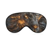 Löwe mit Feuer Schlafmaske Augenmaske Augenmasken für Schlaf Schlafmasken für Frauen Männer Reise Augenmaske Verstellbare Schlafmaske Schlafmaske Verdunkelung Niedliche Schlafmaske