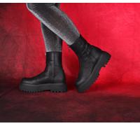 Lofina Stiefeletten schwarz 6070 Alea gasoline-nero Gr.42 - LOF 83