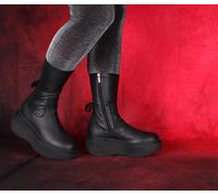 Lofina Stiefeletten schwarz 6282 Ellie gasoline-nero Gr.42 - LOF 88