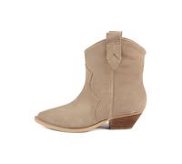 loft37 Leder-Boots in Beige - Größe 40 | Damen Stiefel