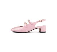 loft37 Leder-Slingpumps in Rosa - Größe 39 | Pumps