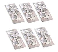 Logbuch-Verlag 6 Schlüsselanhänger ANKER als Glücksbringer Silvester Neujahr Team Geschenk für Freunde Mitarbeiter Kollegen - Team Symbol Coaching Talisman