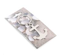 Logbuch-Verlag Schlüsselanhänger Anker Glücksbringer Geschenk Freunde Mitarbeiter Kollegen Team Symbol Coaching silber