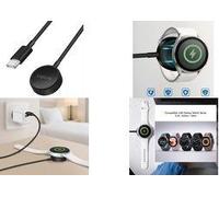 LogiLink Smartwatch-Induktions-Ladekabel für Galaxy, schwarz für Galaxy-Smartwatches der Serien 3/4/5/6/7/8, Active 1/2 - 1 Stück (PA0381)