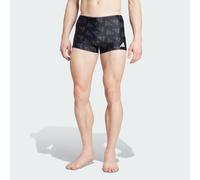 adidas Herren Logo Graphic Swim Boxers, Black/Carbon, 40